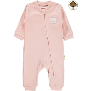 Civil Baby Bebek Organik Patiksiz Tulum 0-6 Ay Pembe