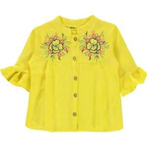Civil Girls Kız Çocuk Gömlek 2-5 Yaş Sarı