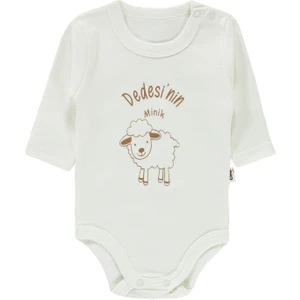 Baby Bebek Çıtçıtlı Badi 1-12 Ay Ekru
