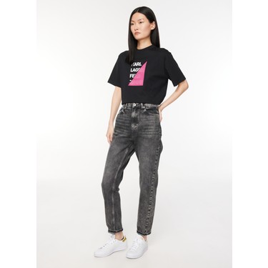 Karl Lagerfeld Jeans Normal Bel Normal Gri Melanj Kad n Fiyat