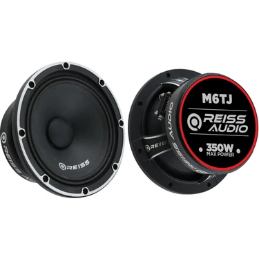 Reiss Audio RS-M6TJ Çifti 700WAT-300W Rms Metal Kapaklı 16 cm Oto Midrange