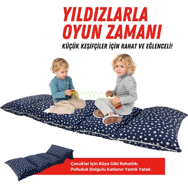 Xpermate Katlanır Pofuduk Çocuk Minder Bebek Oyun Minderi Bebek Yer Yatağı, Yer Çocuk Yatak Bebek