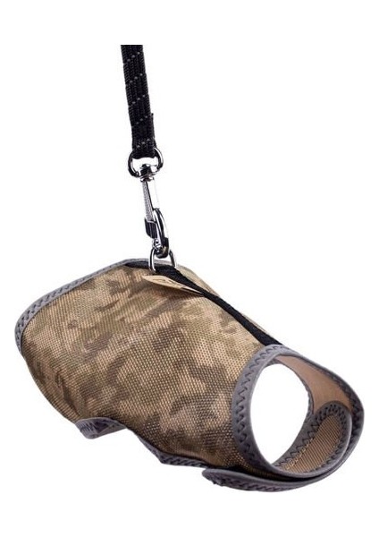 Havalı Dokuma Kedi Göğüs ve Gezdirme Takımı Small Kamuflaj 1 x 20 x 30 cm