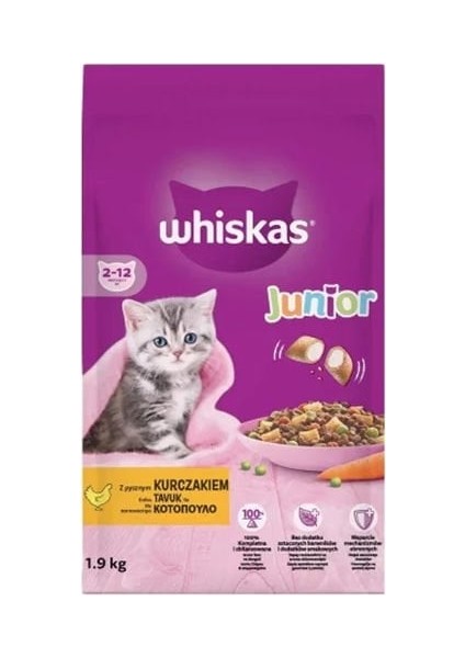 Whiskas Kitten Tavuklu Yavru Kedi Maması 1.9 kg