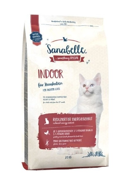 Sanabelle Indoor Kümes Hayvanlı Evde Yaşayan Yetişkin Kedi Maması 2 kg