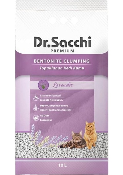 Dr.sacchi Lavanta Bentonit Kedi Kumu 10 Lt