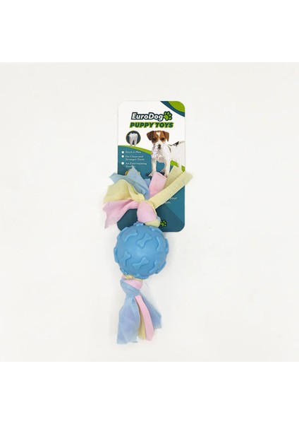 Tazemama Eurodog Puppy Toys Mavi Kemik Des.top Diş Kaş.oy.