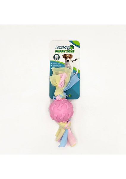 Tazemama Eurodog Puppy Toys Pembe Kemik Des.top Diş Kaş.oy.
