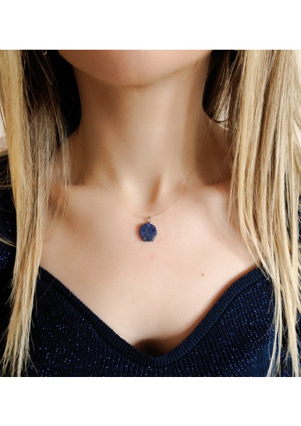 Lapis Lazuli Doğal Taş Kolye Ucu