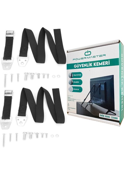 PWR-22080  15 - 75 LCD Güvenlik Kemeri (Lcd ve Bebek Güvenlik Kemeri)