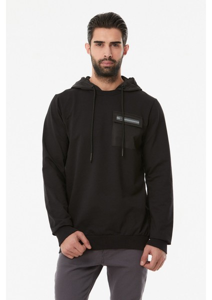 Fullamoda Baskılı Cepli Sweatshirt