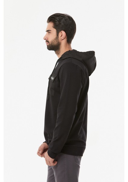 Fullamoda Baskılı Cepli Sweatshirt