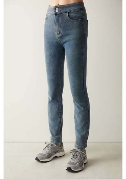 Termal Jegging Gri Pantalon