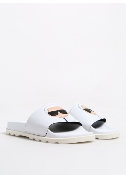 Beyaz Kadın Terlik KL80975 fiyatları