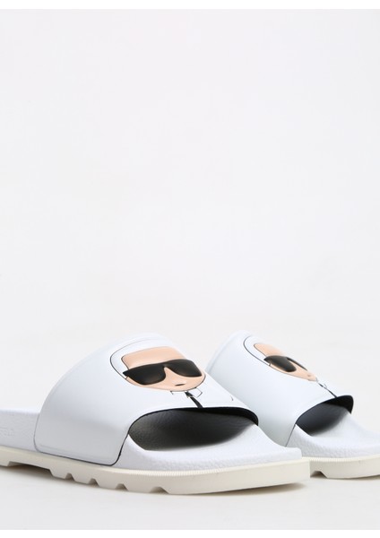 Beyaz Kadın Terlik KL80975 indirimleri