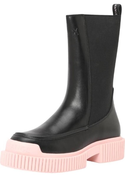 Deri Siyah - Pembe Kadın Bot XDN026XV746K700