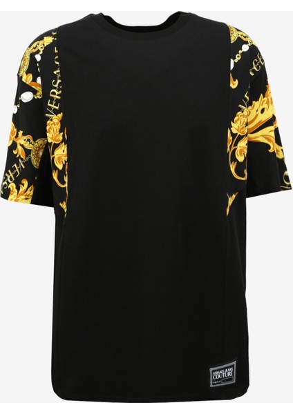 Bisiklet Yaka Siyah Erkek T-Shirt 75GAH619JS218G89