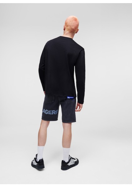 Bisiklet Yaka Siyah Erkek T-Shirt 235D1708_KLJ Regular Lslv Tee fırsatları