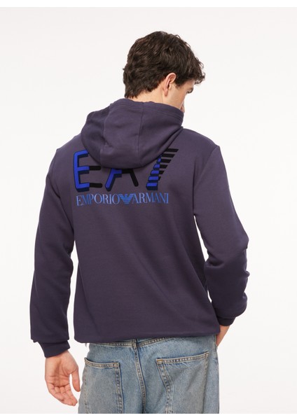 Kapüşon Yaka Lacivert Erkek Sweatshırt 6RPM10PJRJZ0554 indirimleri