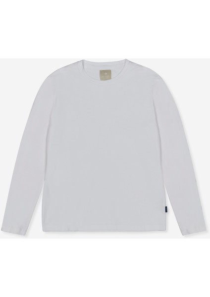 Bisiklet Yaka Beyaz Erkek T-Shirt A279T71COT-