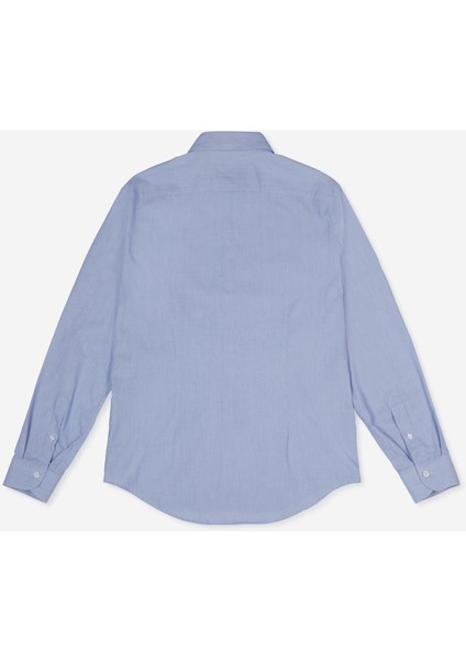 Slim Fit Gömlek Yaka Mavi Erkek Gömlek A276Carlprıncı- fiyatları