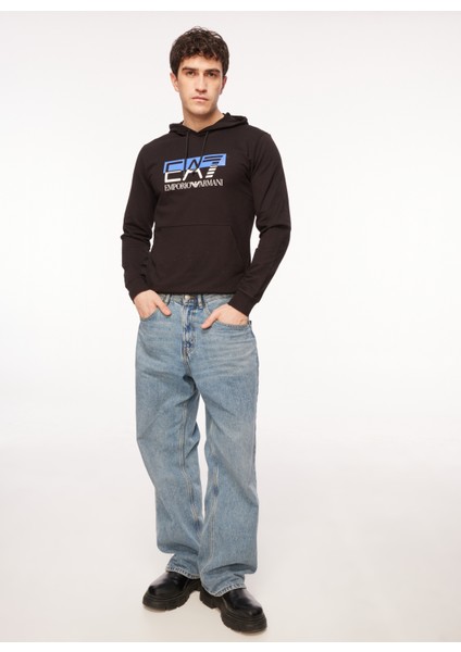 Kapüşon Yaka Siyah Erkek Sweatshırt 6RPM62PJ05Z1200 fiyatları