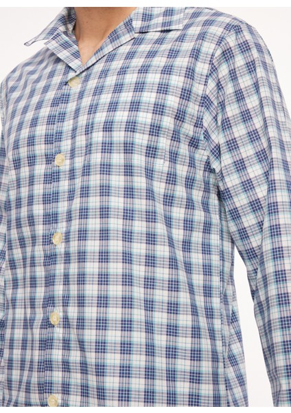 Mavi - Beyaz Erkek Pijama Takımı TDNPJM001082 fırsatları