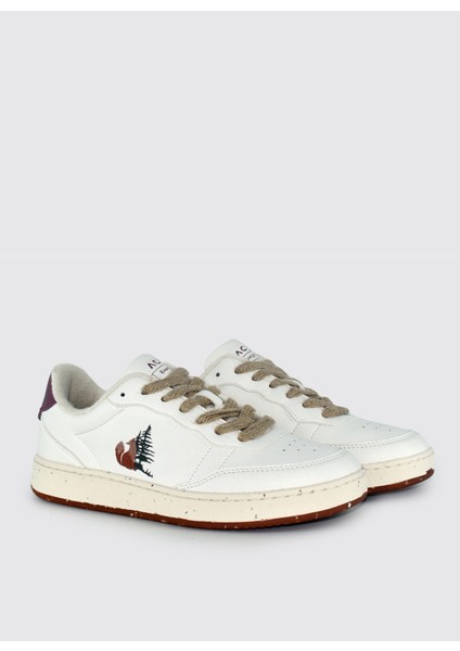 Beyaz - Bordo Kadın Sneaker Shacbean200F fiyatları
