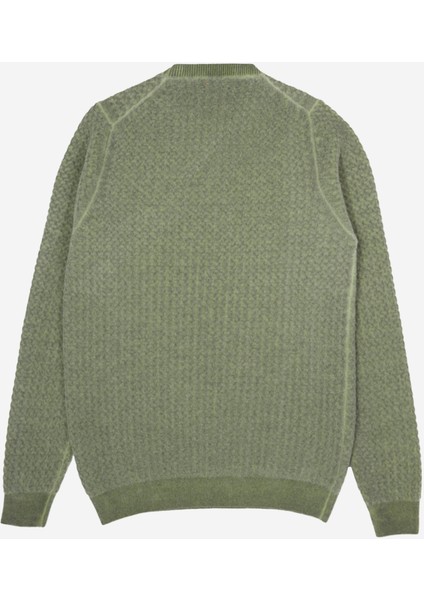 Bisiklet Yaka Slim Fit Koyu Yeşil Erkek Kazak A274S37COLD- fiyatları