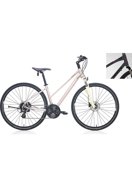 Sportive 226 28'' 24V Hd Trekking Bisiklet Mat Antrasit - Fuşya 41CM