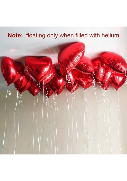 Sevgililer Günü 14 Şubat Dekorasyon Kalp Folyo Balon Set modelleri