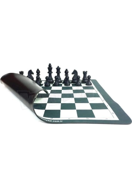 Çantalı Rulo Satranç Seti Takımı Büyük Boy 45X45CM