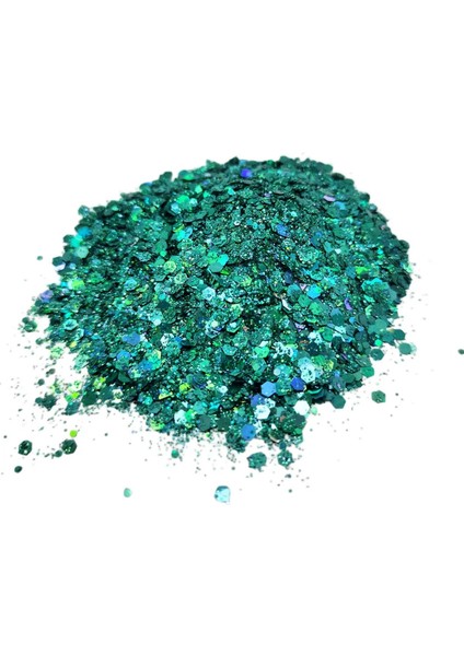 Epoksi Süsleme Glitter Açık Yeşil Pul 5 gr