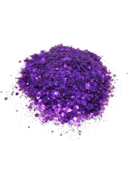 Epoksi Süsleme Glitter  Mor Pul 5 gr