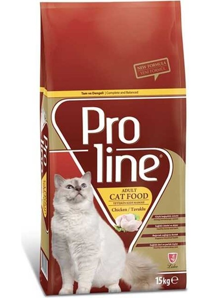 Proline Adult Tavuklu Yetişkin Kedi Maması 15 kg