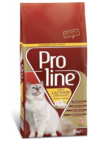 Proline Adult Tavuklu Yetişkin Kedi Maması 15 kg