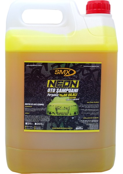 Neon %50 Cilalı Fırçasız Oto Şampuanı 5 Lt.