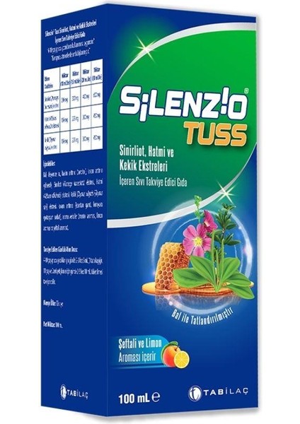 Tab Ilaç Silenzio Tuss Şurup 100 ml