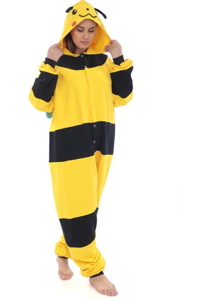 Yetişkin Arı Kigurumi Kostümü