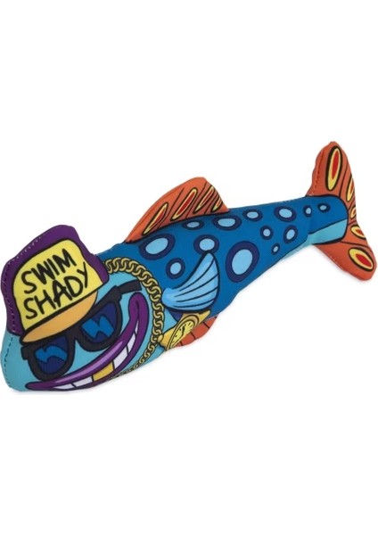 Swim Shaddy Kedi Otlu Dayanıklı Kanvas Kumaş Kedi Oyuncağı