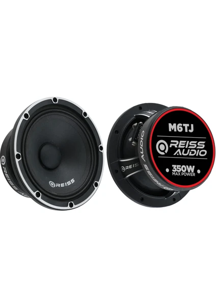 Reiss Audio RS-M6TJ Çifti 700WAT-300W Rms Metal Kapaklı 16 cm Oto Midrange Hoparlör