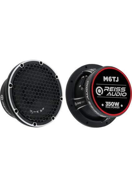 Reiss Audio RS-M6TJ Çifti 700WAT-300W Rms Metal Kapaklı 16 cm Oto Midrange Hoparlör