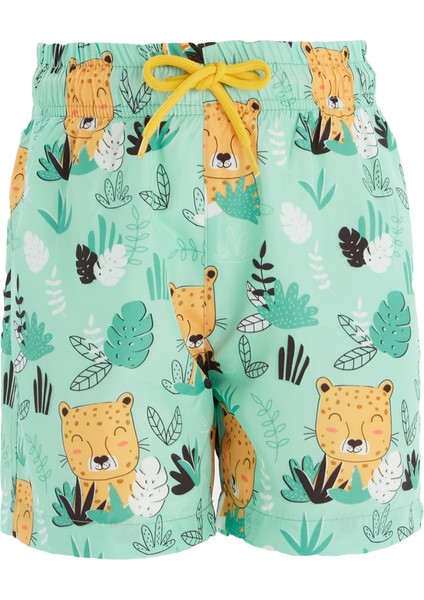 Deniz Şortu Aslan Erkek Çocuk Bebek Remsa Mayo Marlın 3 S105 Mint