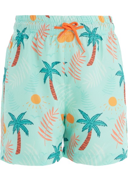 Deniz Şortu Palmiye Erkek Çocuk Bebek Remsa Mayo Marlın 3 S102 Mint