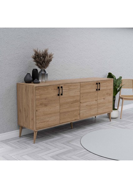 1674 HERA 180 CM (AHŞAP AYAKLI) MODERN KONSOL SEPET
