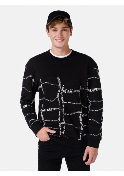 Siyah Erkek Sweatshirt