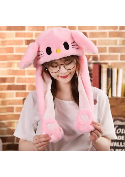 Kız Çocuk Kulakları Hareketli Bere