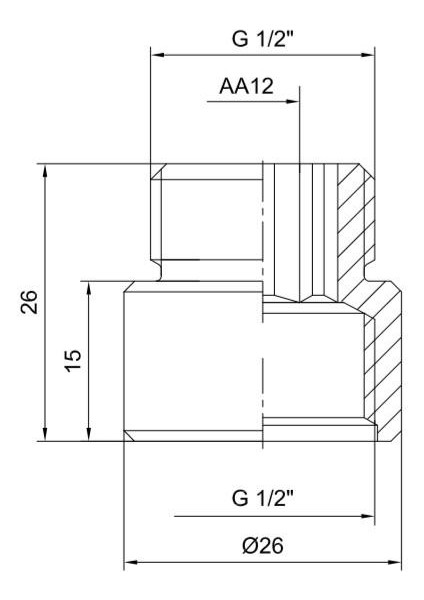 5 Adet Eca 1/2 1 cm Uzatma Krom (Musluk Uzatma 102134013 Pirinç E.c.a