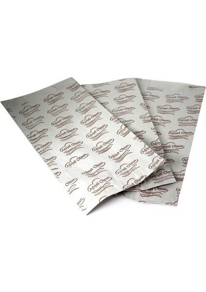 Afiyet Olsun Baskılı Körüklü Esmer Kağıt Kese Kağıdı - 15,5X30 Cm. - Ort. 95 Ad. - 1 Kg. - 5 Paket indirimleri