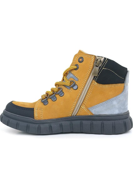 Deri Sarı Fermuarlı Erkek Çocuk Bot fırsatları
